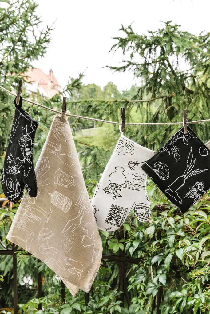 Saana ja Olli Mielenmaisemia Mindscapes Finnish Design Hemp Fabric Made in Finland